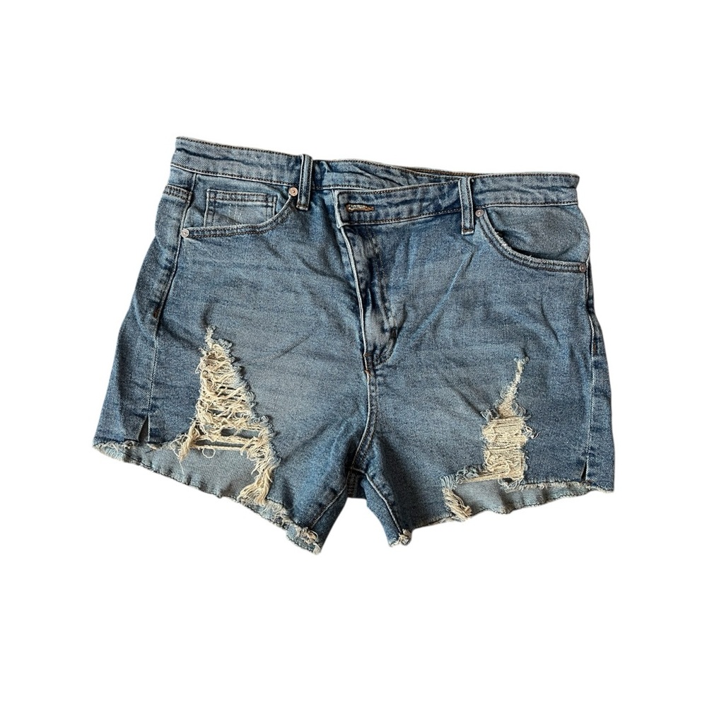 Kendall & Kylie Blue‎ Distressed Jean Shorts